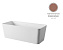 Ванна каменная ArtCeram Square ACW004 40 180х80см отдельностоящая