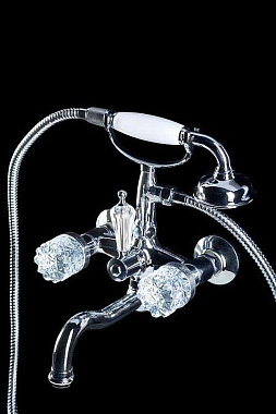 Смеситель для ванны Boheme Crystal 273-CRST хром