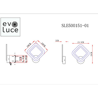 Бра Evoluce SAMURO SLE500151-01 16Вт LED