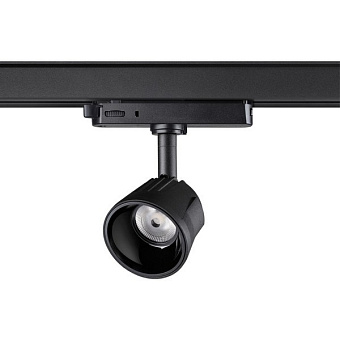 Трековый светильник Novotech PORT 358719 10Вт LED чёрный для трёхфазного трека