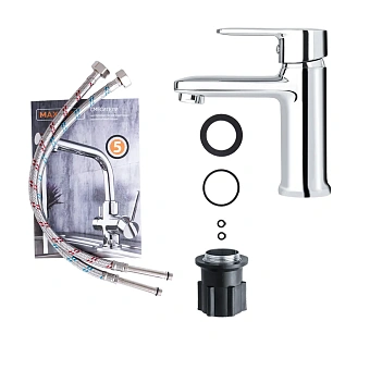 Смеситель для раковины Maxonor MN1074 хром