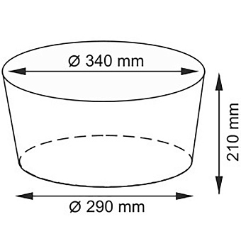 Корзина для белья WASSERKRAFT DONAU WB-530-L плетёная 16,3л