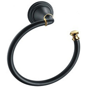 Полотенцедержатель FIXSEN Luksor FX-71611B золото/чёрный 18см