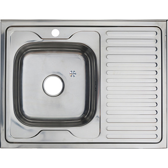 Мойка кухонная MELANA 8060 007/2 L (*10) 80х60см хром