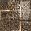 Настенная плитка MAINZU Tin-Tile PT02873 Rusty Nero 20х20см 1кв.м. матовая