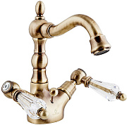 Смеситель для раковины CAPRIGO ADRIA-SWAROVSKI 01-026-vot бронза