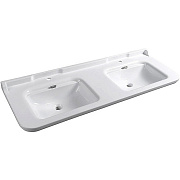 Раковина двойная Kerasan Waldorf 4143K1bi/cr*1 150х55см