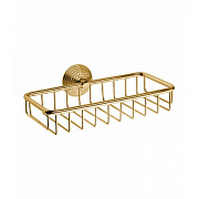 Полка в ванную прямоугольная Bongio Impero 06013OR00 1-ярусная 14,5х24,5см золотой
