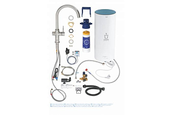 Смеситель для кухни GROHE Red II Duo 30079DC1 высокий излив нержавеющая сталь