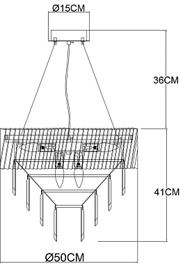 Люстра подвесная Arte Lamp MUSCIDA A1004SP-8SI 60Вт 8 лампочек E14