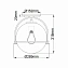 Светильник потолочный Hinkley somerset QN-SOMERSET-F-C-BK 60Вт E27