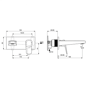 Смеситель для раковины IDEAL STANDARD CERAPLAN BD244AA chrome