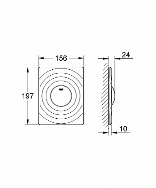 Панель смыва GROHE Skate Cosmopolitan 38574000 хром