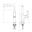 Смеситель для кухни LEMARK Ursus LM7205BL поворотный излив чёрный