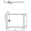Душевой поддон IDEAL STANDARD ULTRAFLAT S K8230FT 90х120см