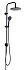 Душевая система ESKO ST1550 Black чёрный матовый