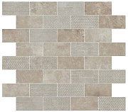 Керамическая мозаика Atlas Concord Италия Aix 9AKC Cendre Minibrick Tumbled 30,5х30,5см 0,558кв.м.