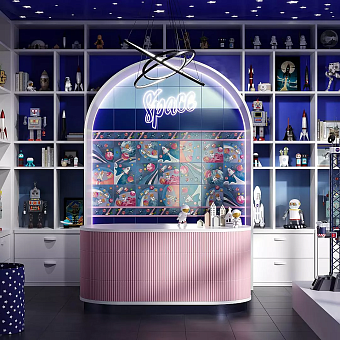 Бордюр KERAMA MARAZZI Космос DC\A38\5009 разноцветный 6,3х20см 0,013кв.м.