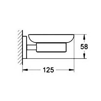 Мыльница GROHE Essentials 40444001 хром