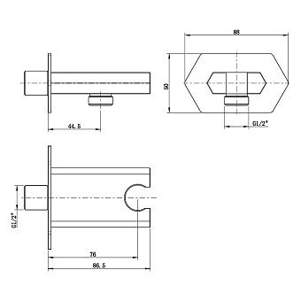 Шланговое подключение LEMARK LM3985C хром