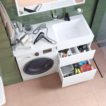 Тумба с раковиной IDDIS Optima Home OPH12RBi95K 48х120х89см