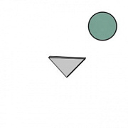 Вставка Atlas Concord Италия Prism A41B Moss Corner A.E. 1,4х1,4см 0,004кв.м.