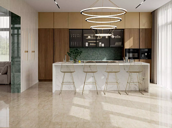 Бордюр KERAMA MARAZZI Эвора SPA051R бежевый светлый глянцевый обрезной 2,5х30см 0,007кв.м.