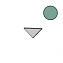 Вставка Atlas Concord Италия Prism A41B Moss Corner A.E. 1,4х1,4см 0,004кв.м.