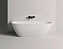 Ванна каменная SALINI SOFIA 102523MRH S-Stone матовая 180х85см пристенная