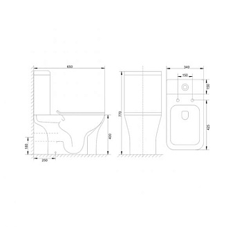 Унитаз напольный MIRSANT SMART УТ000043398 безободковый с микролифтом