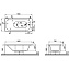 Ванна акриловая VITRA Optimum Neo 64560001000 150х70см пристенная