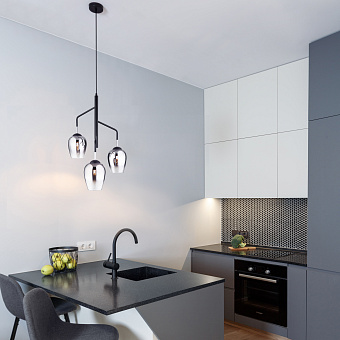 Светильник подвесной Eurosvet Record 50086/3 хром 40Вт E27