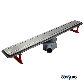 Щелевой душевой трап Pestan Confluo Premium Line 300 34,6х13,6см горизонтальный сток