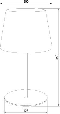Настольная лампа TK Lighting Maja 2936 60Вт E27