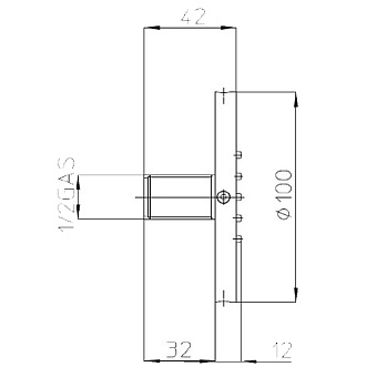 Душевая форсунка BOSSINI I00175.073 чёрный матовый