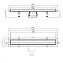 Душевой лоток Pestan 13702509 59,6х12см горизонтальный сток с решёткой и опорами