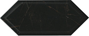 Настенная плитка KERAMA MARAZZI Келуш 35010 грань чёрный глянцевый 14х34см 0,709кв.м. глянцевая