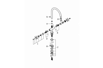 Смеситель для кухни GROHE Atrio New 30362000 высокий излив хром