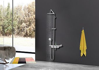 Душевая система LEMARK Tropic LM7008C белый/хром