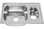 Мойка кухонная MELANA 6950 227S t (*10) 69х50см хром