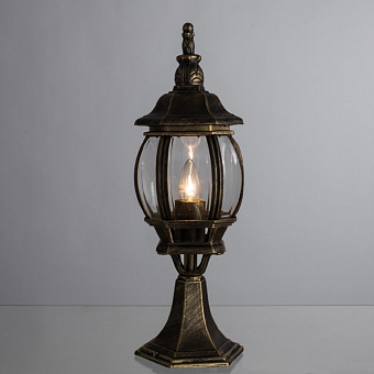 Светильник ландшафтный Arte Lamp ATLANTA A1044FN-1BN 75Вт IP23 E27 золотой/чёрный