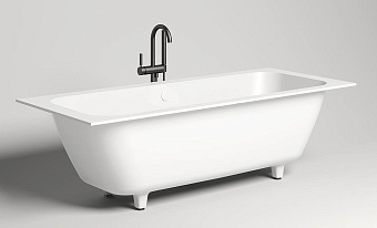 Ванна каменная SALINI ORLANDO 103211M S-Sense глянцевая 191,1х80см встраиваемая