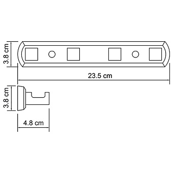 Крючок WASSERKRAFT Dill K-3900 K-3974 хром