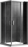Угловое ограждение Gemy Victoria S30152 190х80см стекло прозрачное