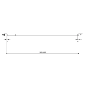 ***Карниз для ванны IDDIS 110-200см белый 010A200I14