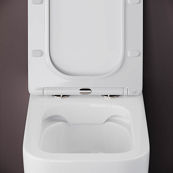 Унитаз приставной Ceramica Nova CUBIC CN1809 безободковый с микролифтом