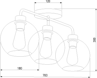 Светильник потолочный TK Lighting Bari 4020 60Вт E27