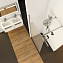 ST Walk-In Wall 1000 x 2000 черный + транспарент GW9WA0300Z1