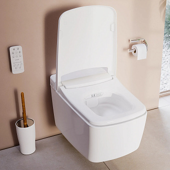 Унитаз подвесной VITRA V-Care 7231B403-6216 безободковый с микролифтом