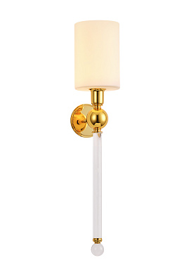 Бра CRYSTAL LUX MIRABELLA MIRABELLA AP1 GOLD/WHITE 60Вт E14